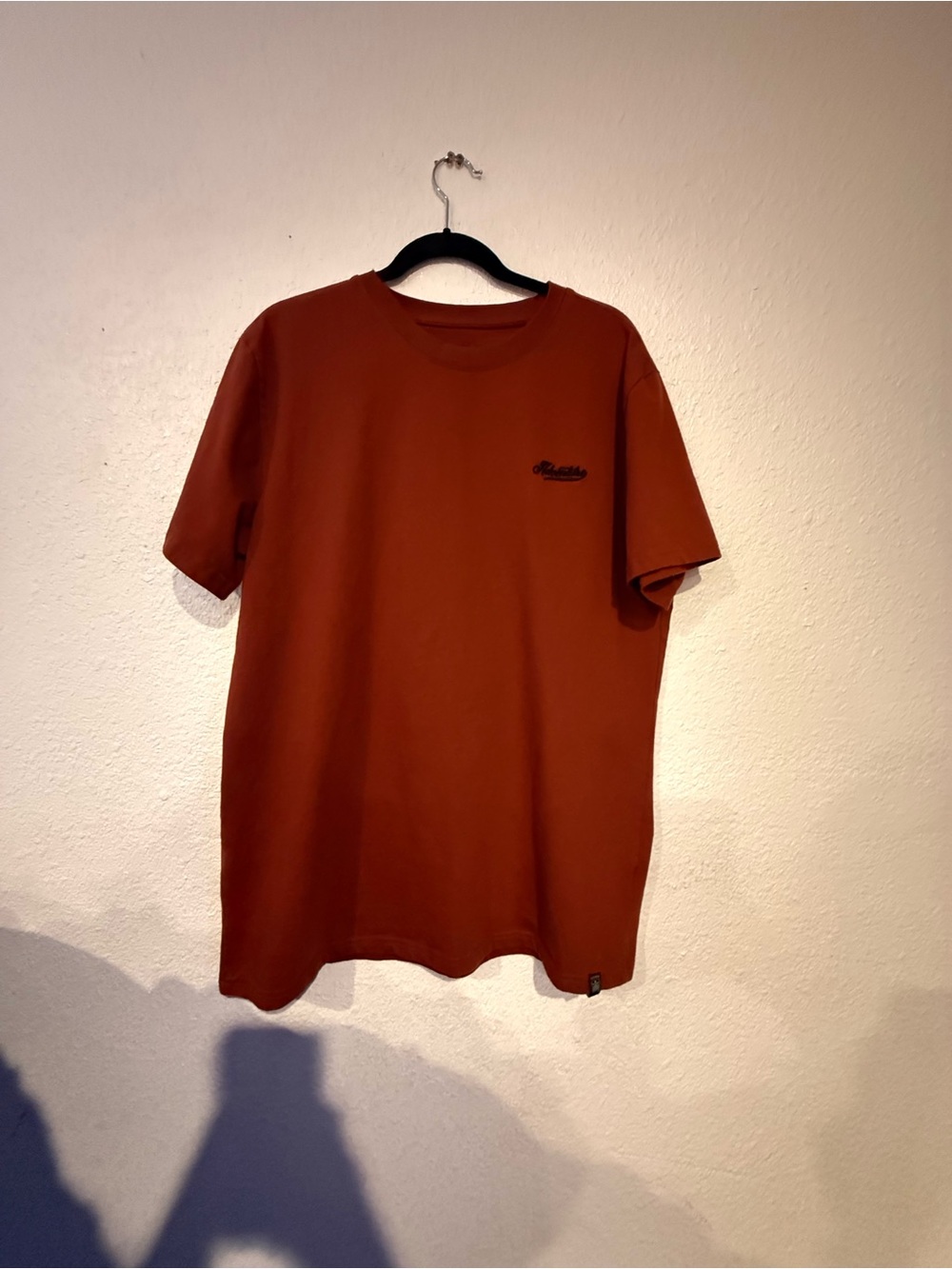Machine Men's Crewneck T-Shirt in Rust Orange